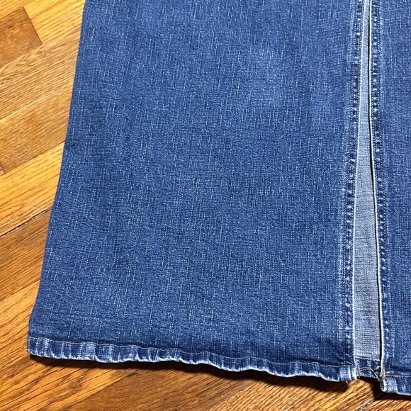 Vintage Faded Glory Medium Wash Blue Jean Denim Maxi Skirt Women’s Plus Size 24W - Picture 13 of 16